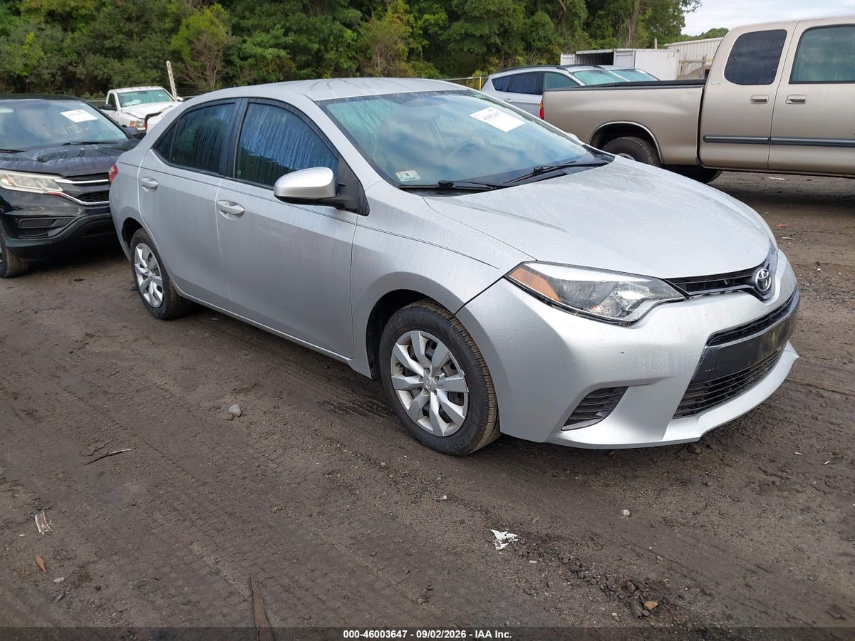 2016 TOYOTA COROLLA LE