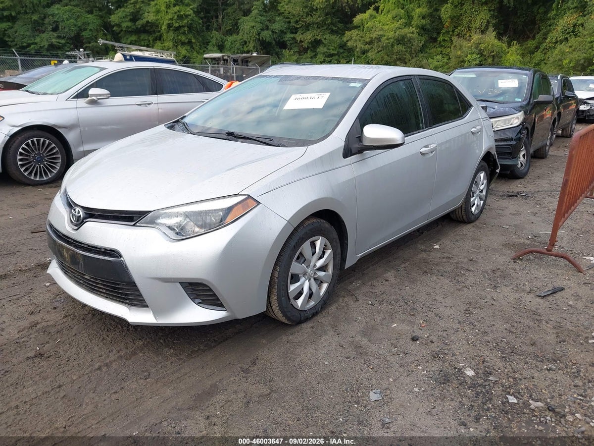 2016 TOYOTA COROLLA LE — снимка 2