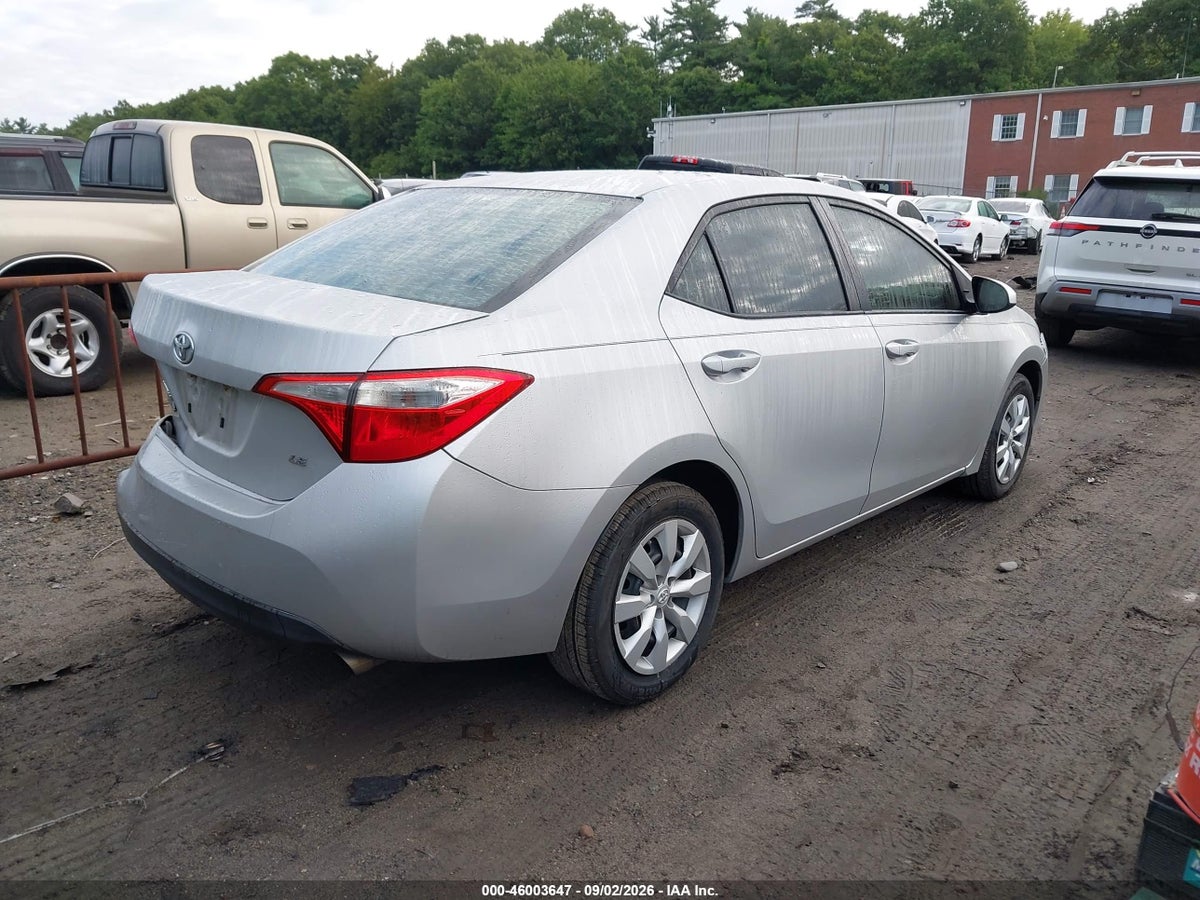 2016 TOYOTA COROLLA LE — снимка 4