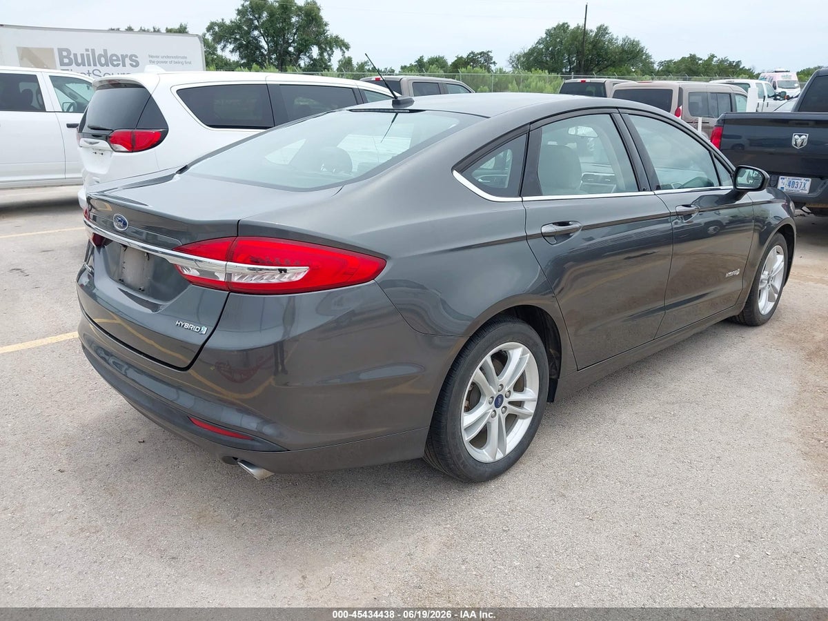 2018 FORD FUSION HYBRID S — снимка 4