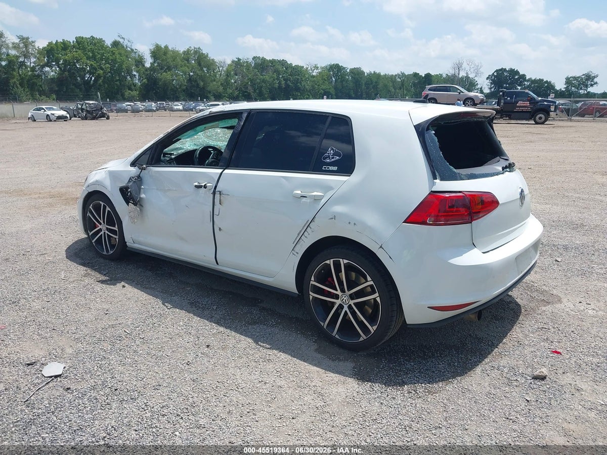 2017 VOLKSWAGEN GOLF GTI AUTOBAHN 4-DOOR/S 4-DOOR/SE 4-DOOR/SPORT 4-DOOR — снимка 3