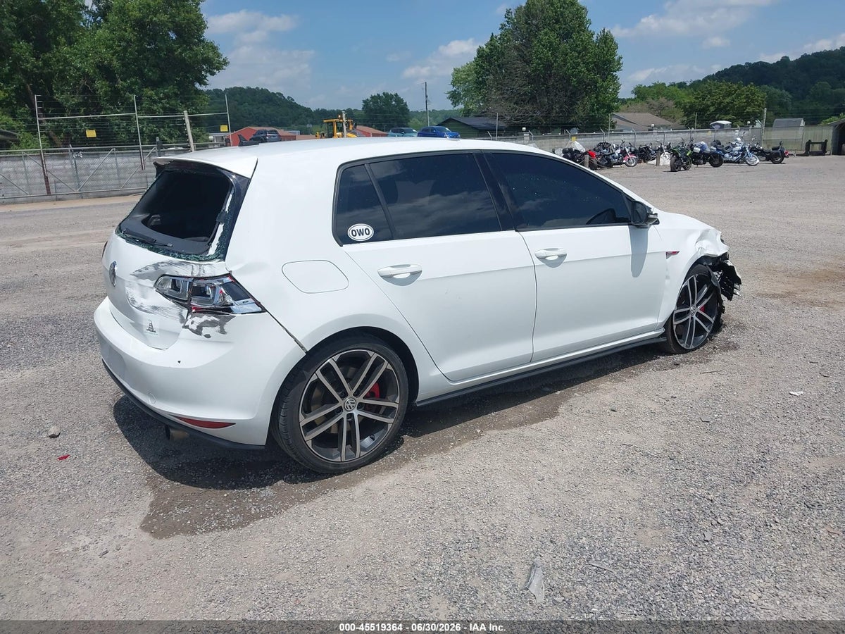 2017 VOLKSWAGEN GOLF GTI AUTOBAHN 4-DOOR/S 4-DOOR/SE 4-DOOR/SPORT 4-DOOR — снимка 4