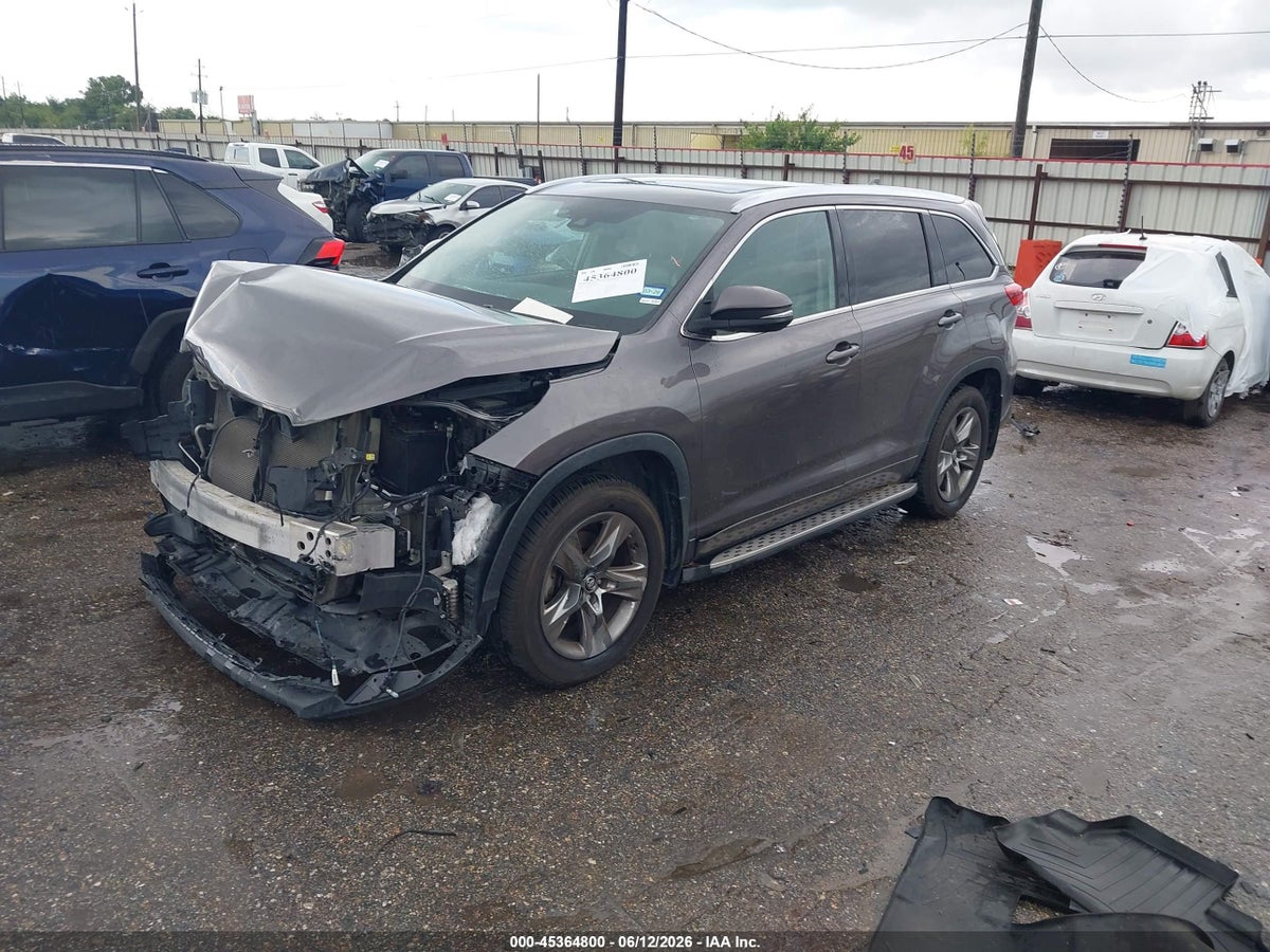 2019 TOYOTA HIGHLANDER LIMITED PLATINUM — снимка 2