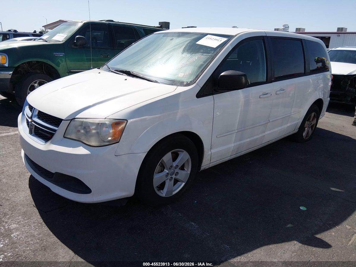 2013 DODGE GRAND CARAVAN SE — снимка 2