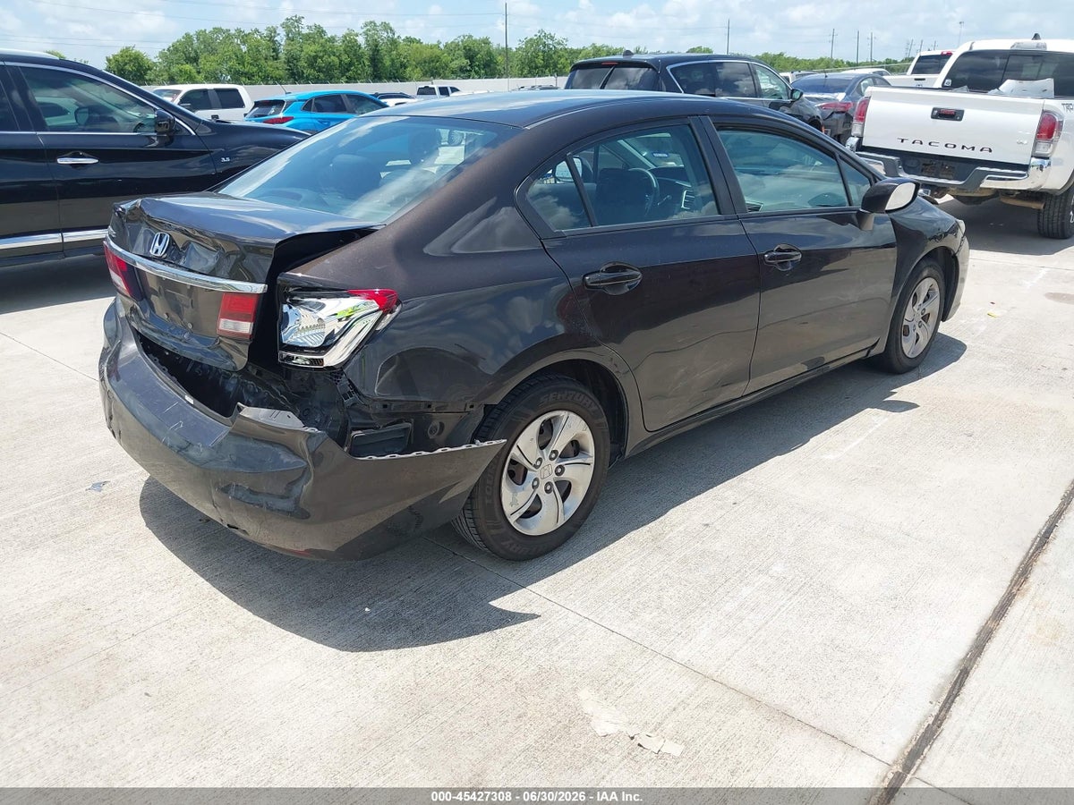 2013 HONDA CIVIC LX — снимка 4