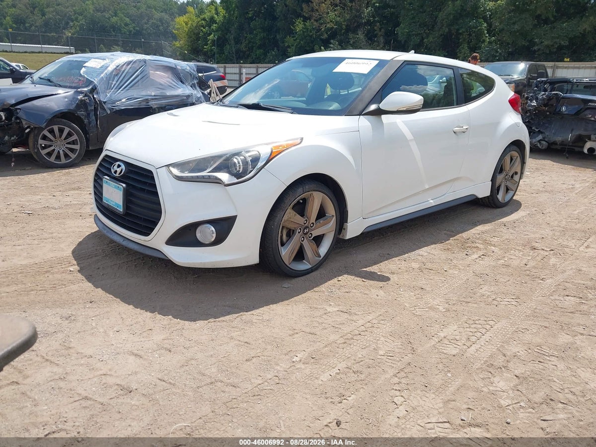 2014 HYUNDAI VELOSTER TURBO W/BLUE — снимка 2