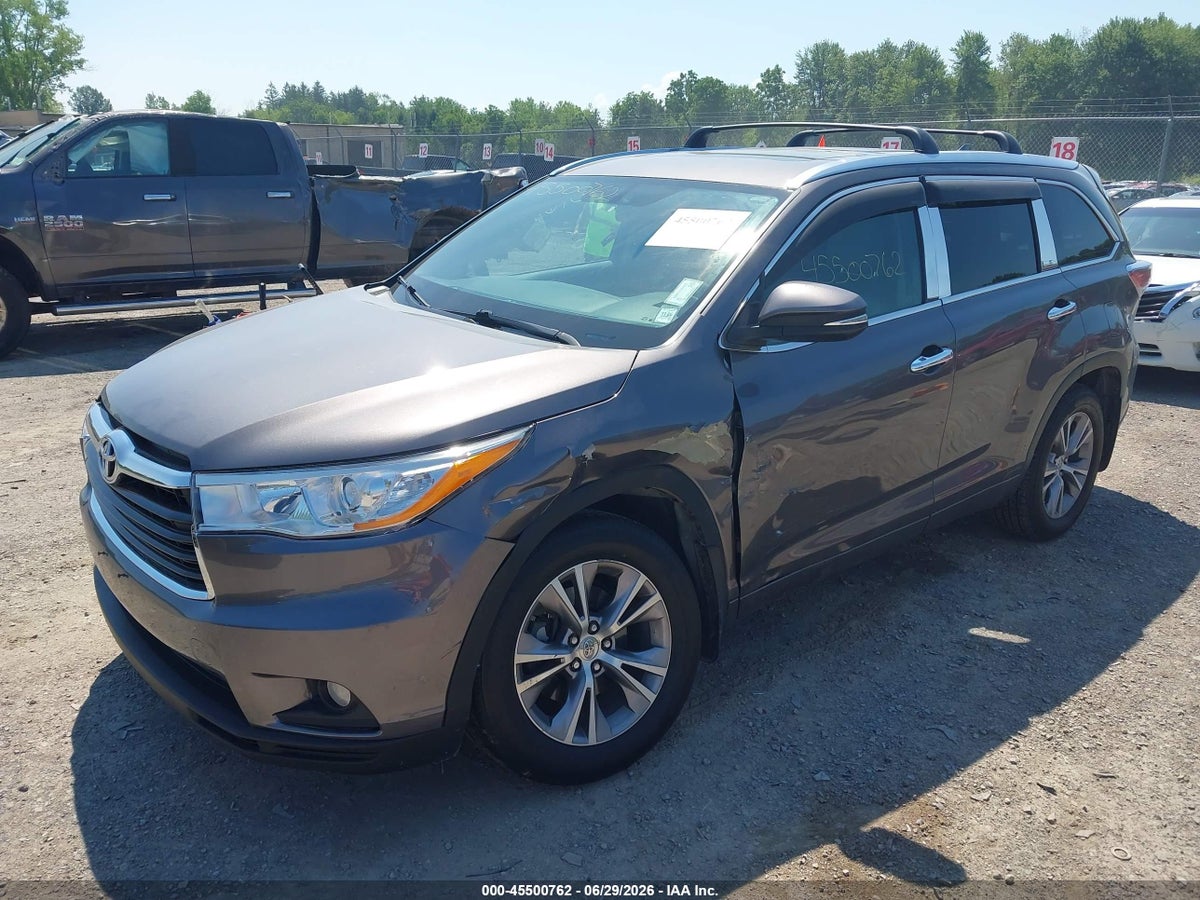 2015 TOYOTA HIGHLANDER XLE V6 — снимка 2