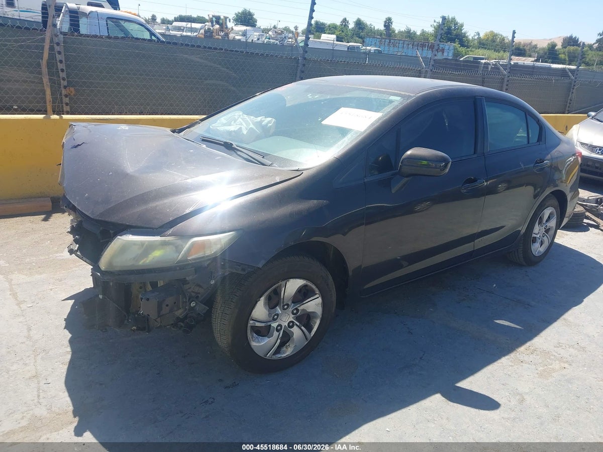 2014 HONDA CIVIC LX — снимка 2