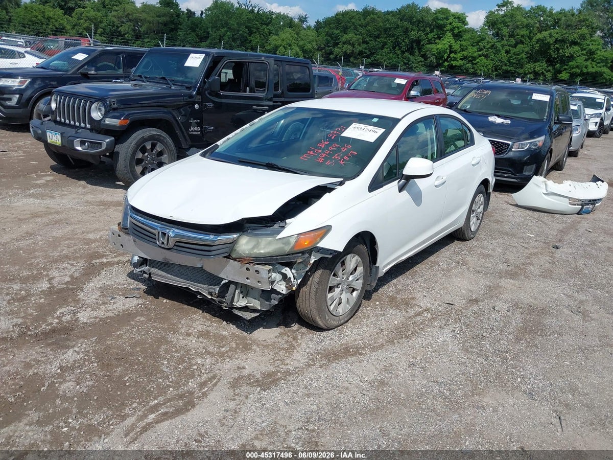 2012 HONDA CIVIC LX — снимка 2