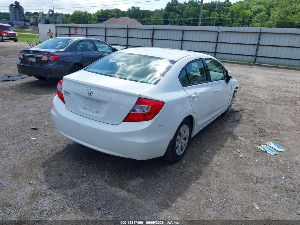 2012 HONDA CIVIC LX — снимка 4