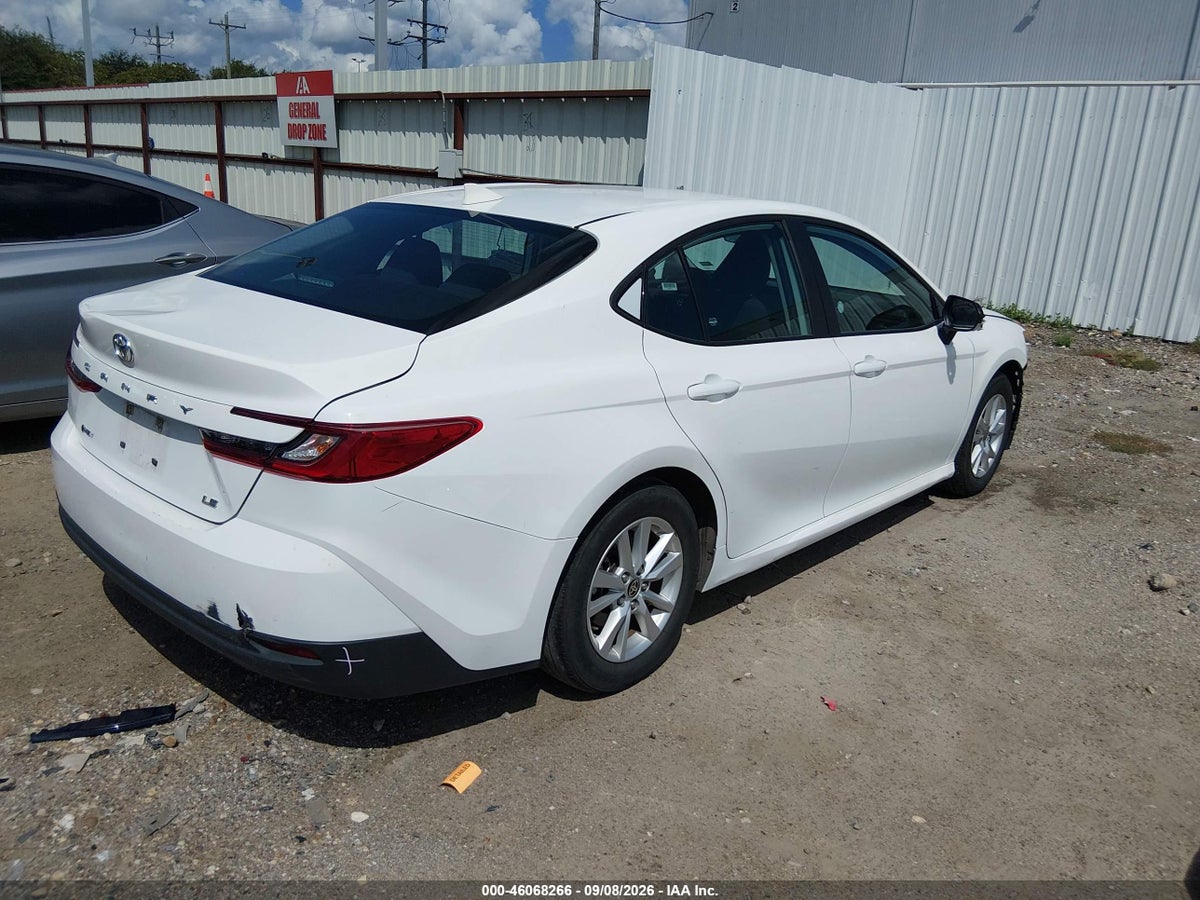 2025 TOYOTA CAMRY LE — снимка 4
