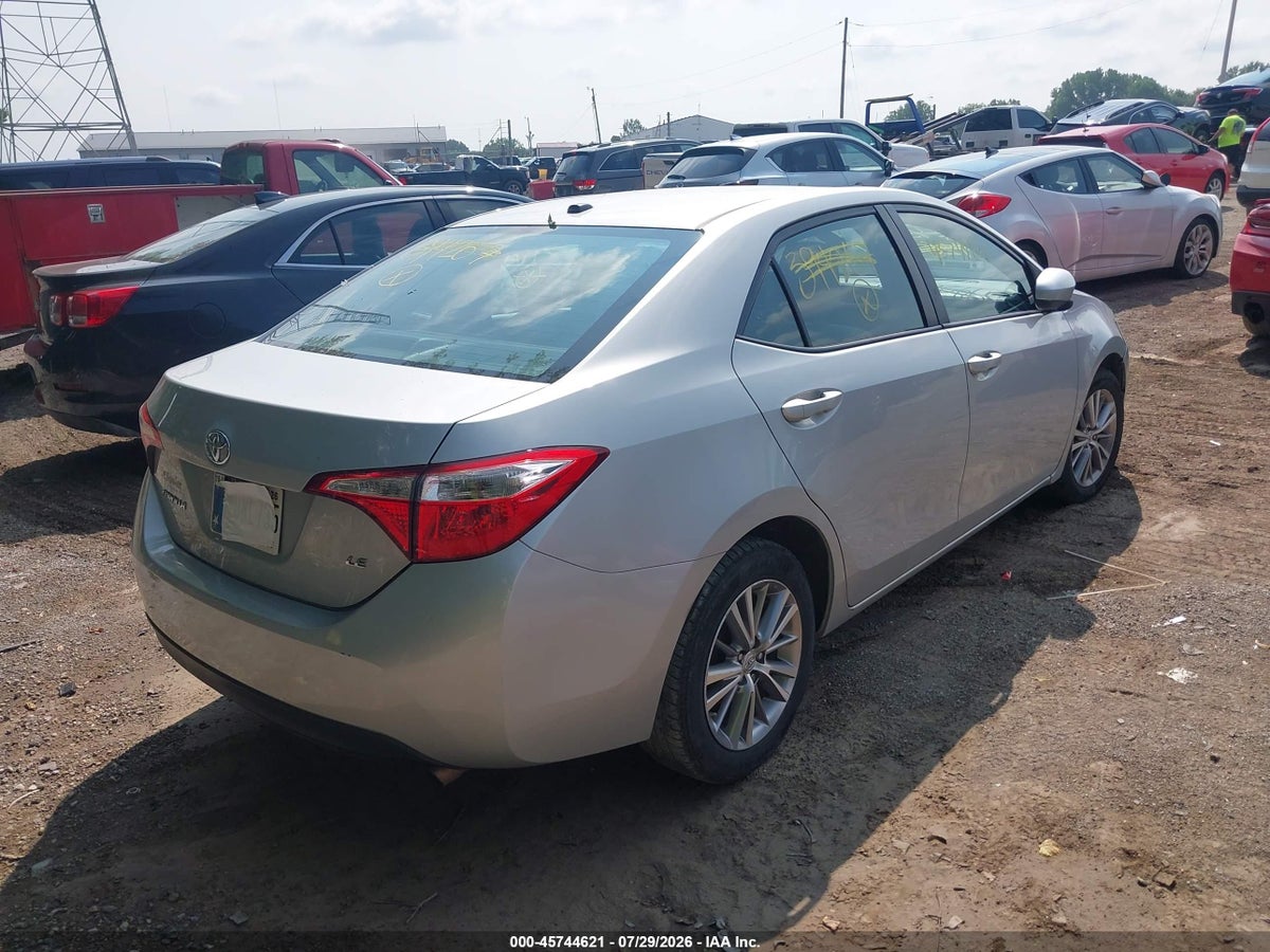 2015 TOYOTA COROLLA L/LE/LE PLS/PRM/S/S PLS — снимка 4