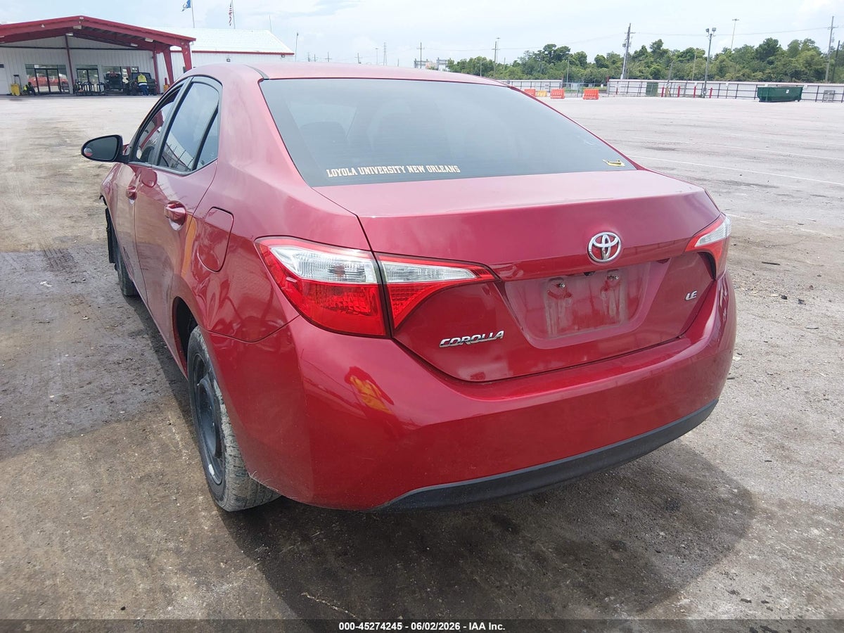 2016 TOYOTA COROLLA LE — снимка 3