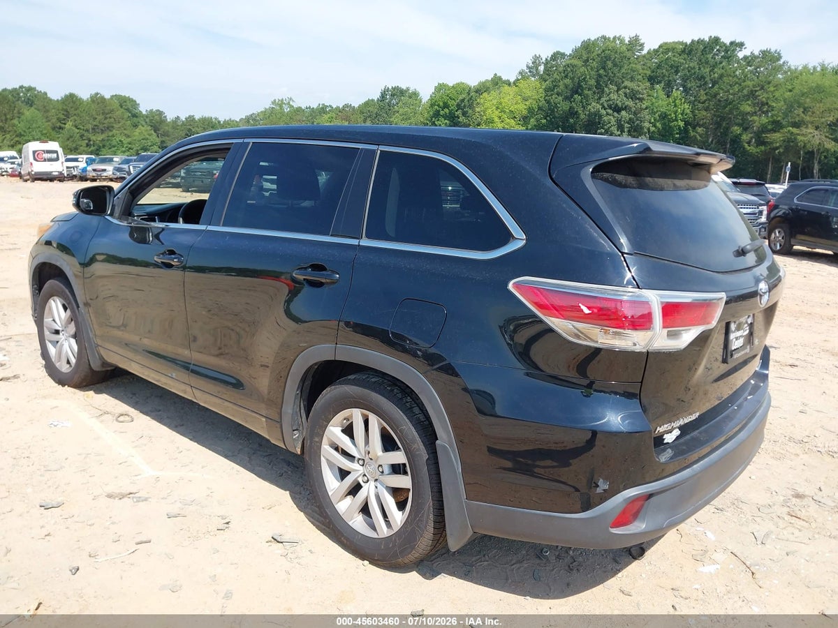 2014 TOYOTA HIGHLANDER LE V6 — снимка 3