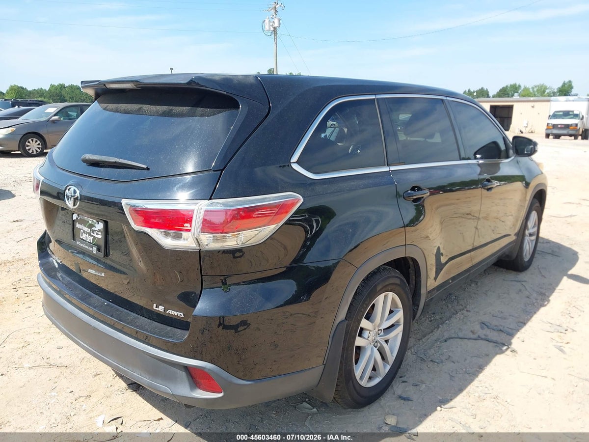 2014 TOYOTA HIGHLANDER LE V6 — снимка 4