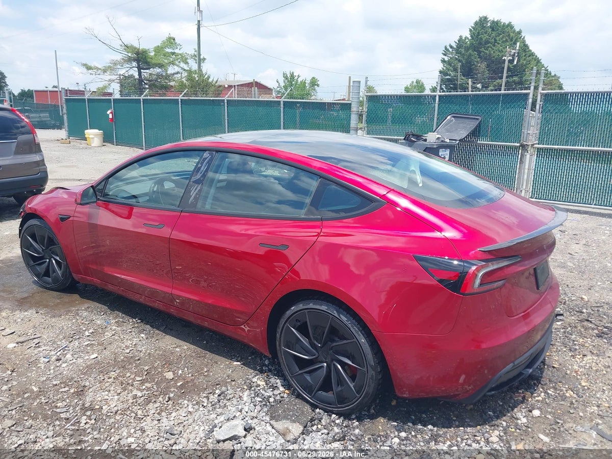 2024 TESLA MODEL 3 PERFORMANCE ALL-WHEEL DRIVE — снимка 3