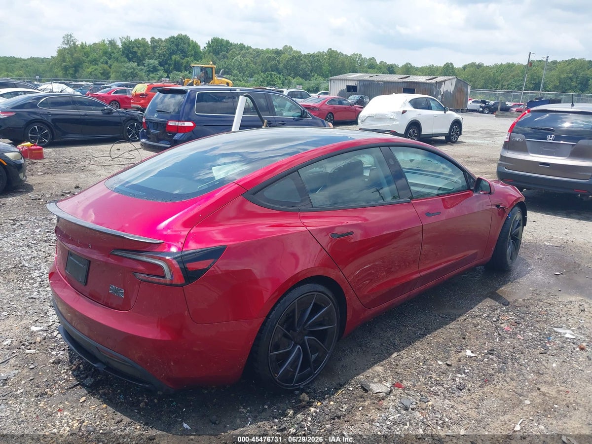 2024 TESLA MODEL 3 PERFORMANCE ALL-WHEEL DRIVE — снимка 4