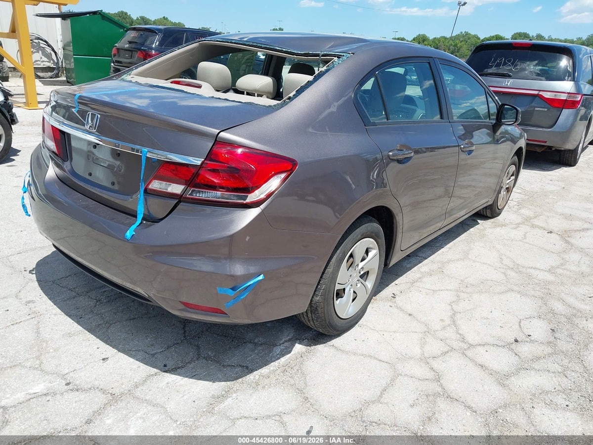 2013 HONDA CIVIC LX — снимка 4