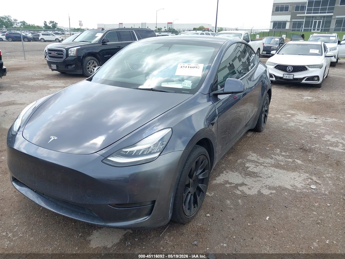 2021 TESLA MODEL Y STANDARD RANGE REAR-WHEEL DRIVE — снимка 2
