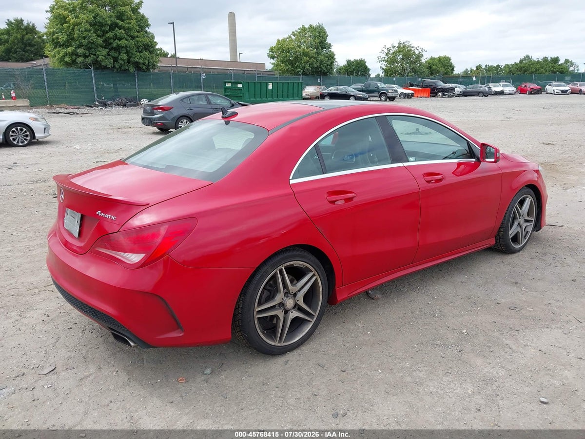 2014 MERCEDES-BENZ CLA 250 4MATIC — снимка 4