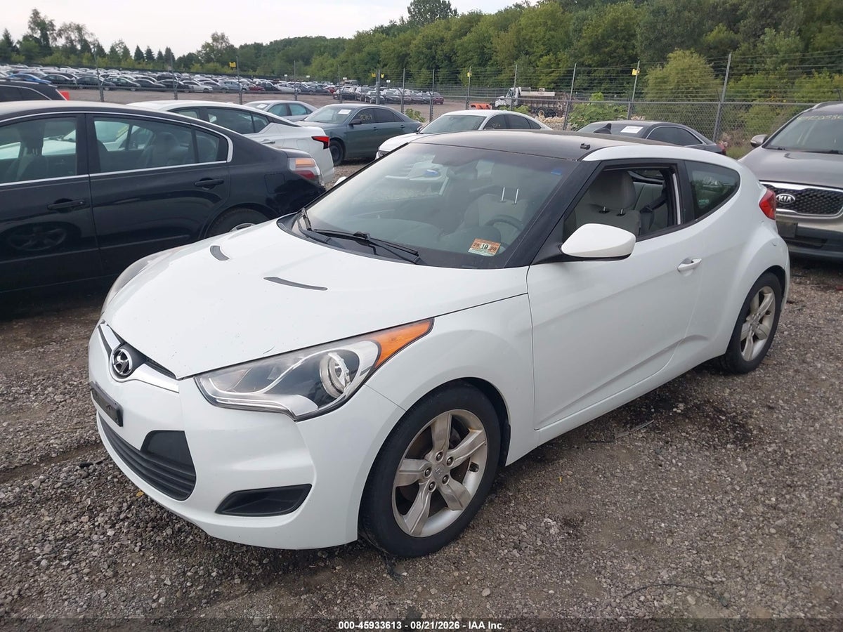 2012 HYUNDAI VELOSTER BASE W/GRAY — снимка 2