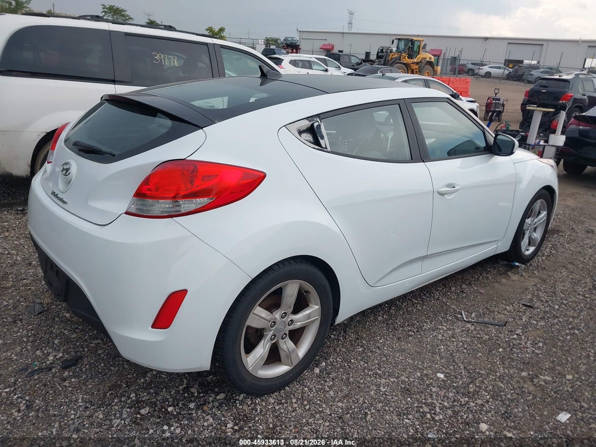 2012 HYUNDAI VELOSTER BASE W/GRAY — снимка 4