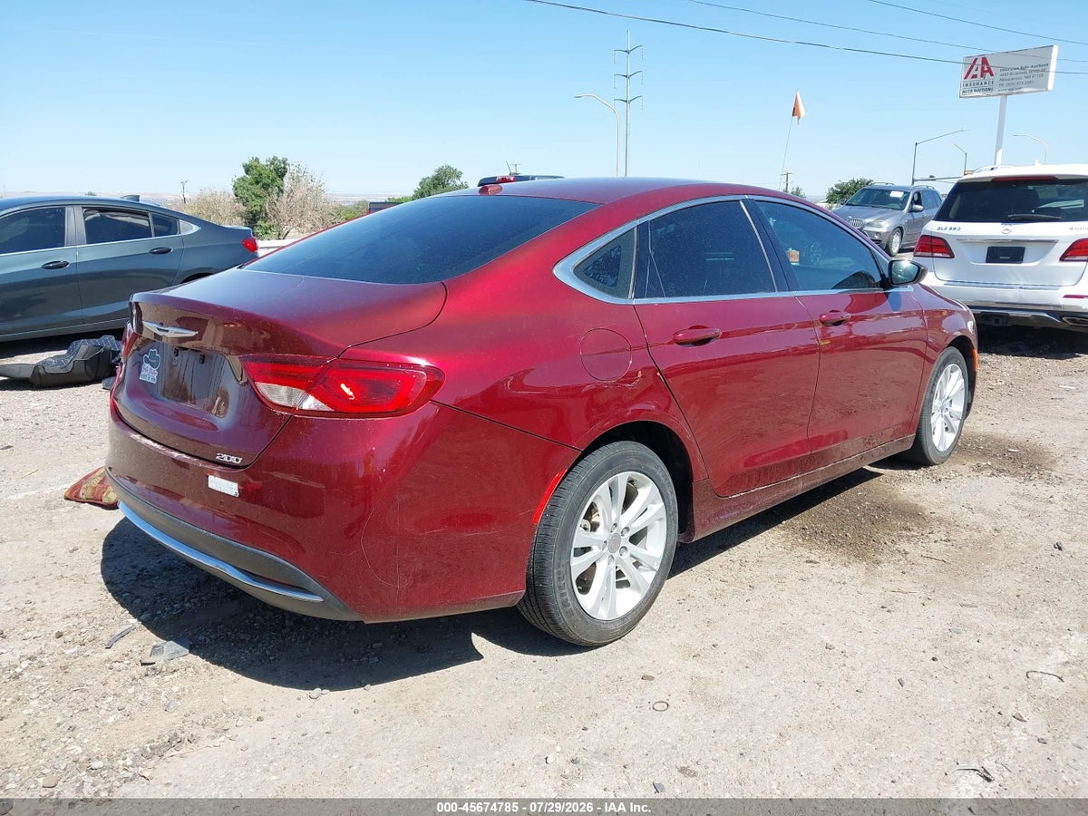2015 CHRYSLER 200 LIMITED — снимка 4