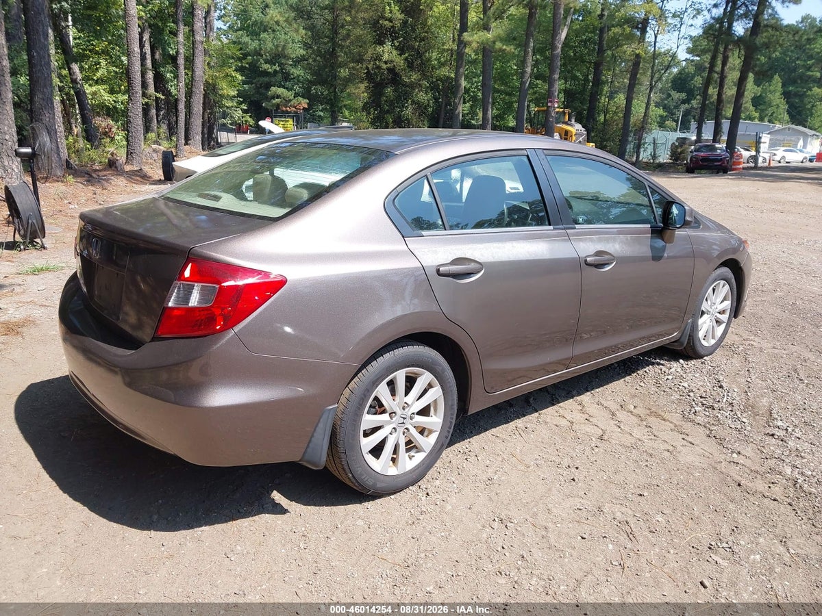 2012 HONDA CIVIC EX — снимка 4