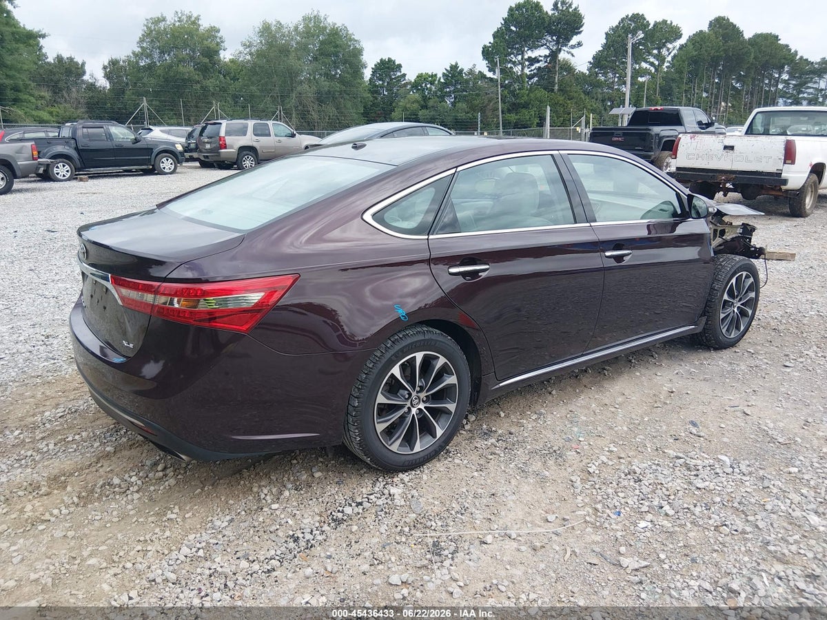 2016 TOYOTA AVALON XLE — снимка 4
