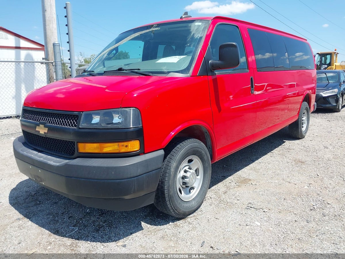2021 CHEVROLET EXPRESS PASSENGER RWD 3500 EXTENDED WHEELBASE LS — photo 2