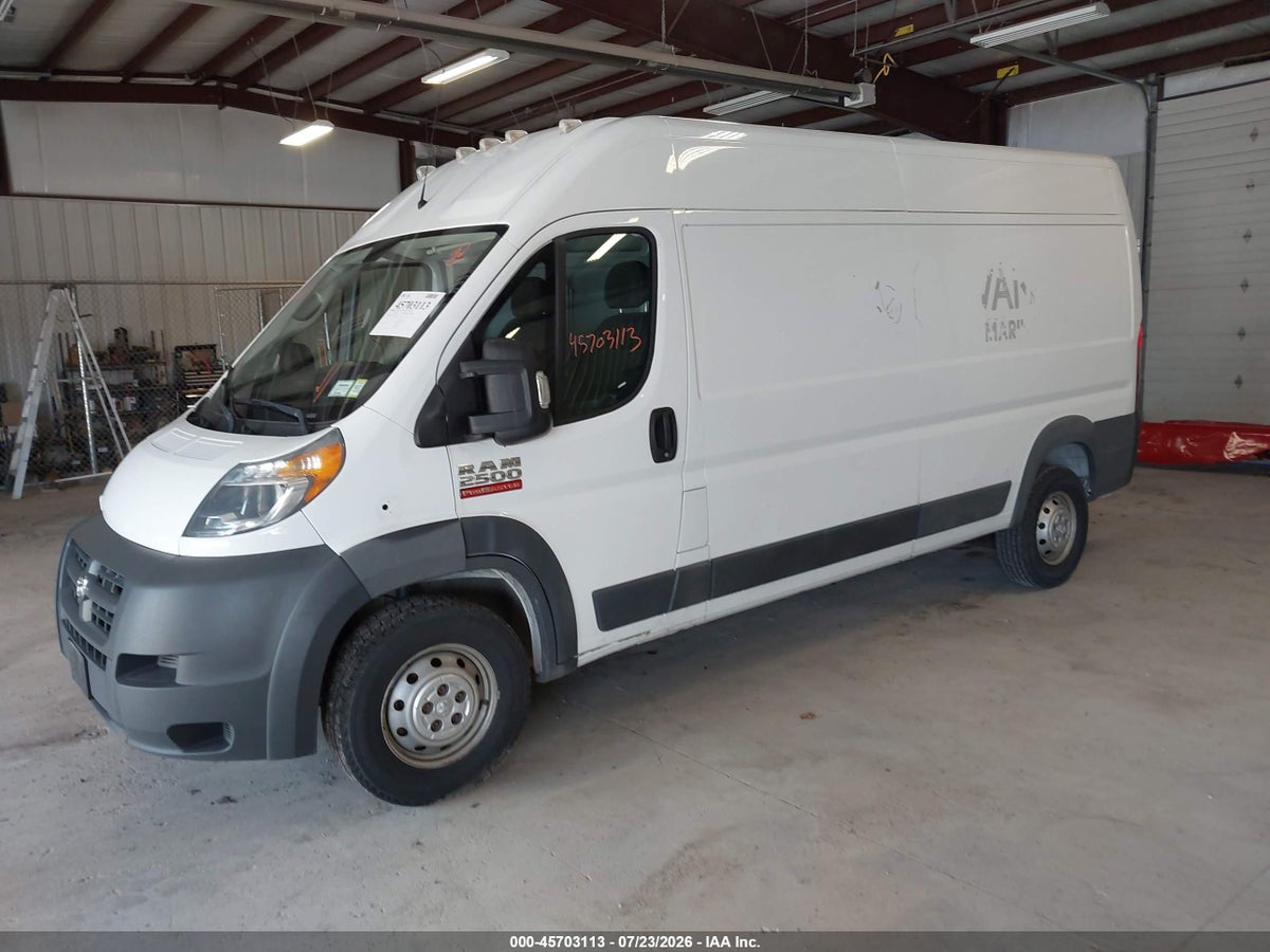 2018 RAM PROMASTER 2500 HIGH ROOF 159 WB — снимка 2