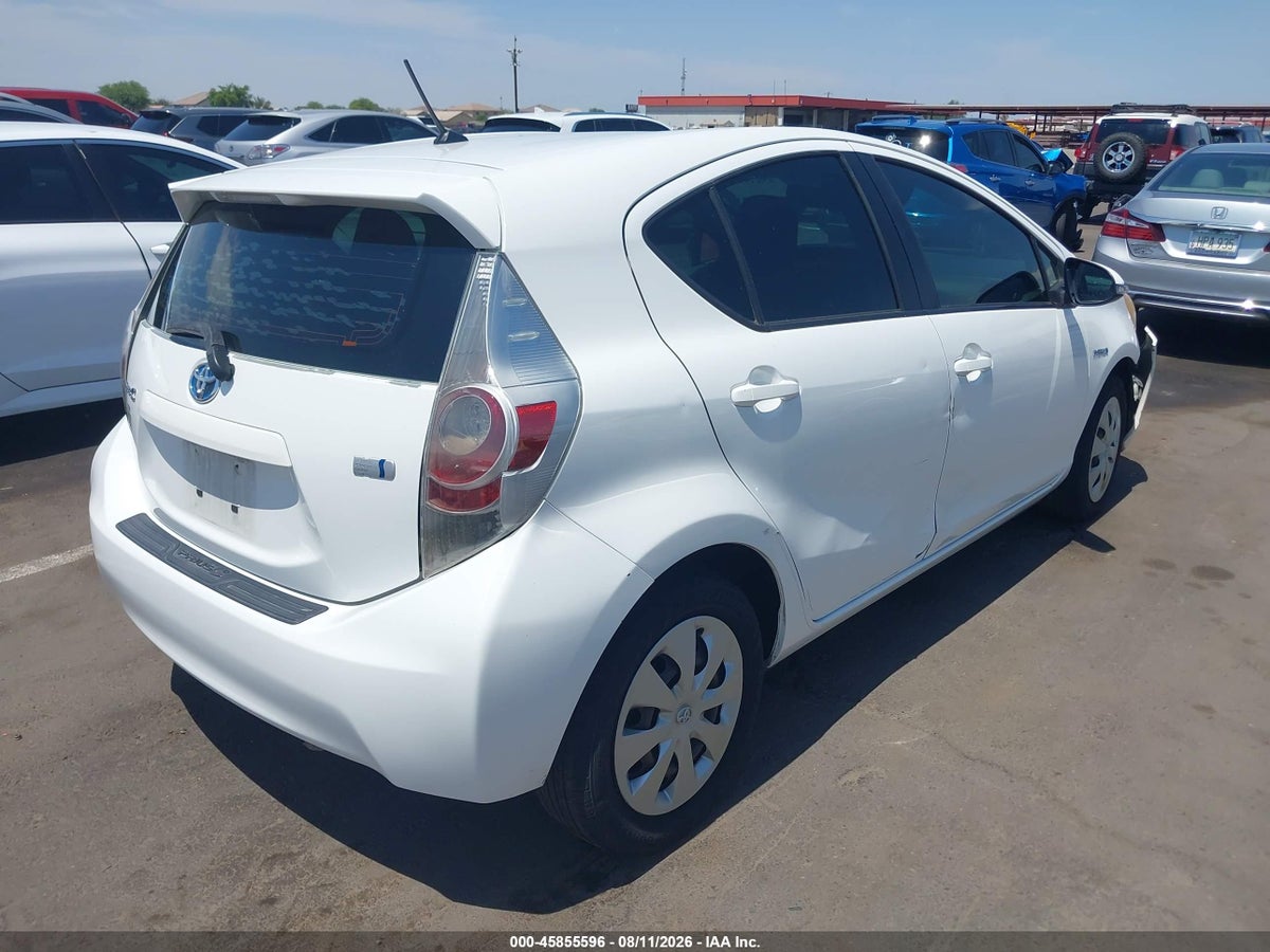2013 TOYOTA PRIUS C ONE — снимка 4