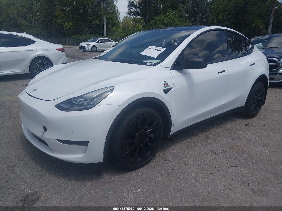 2022 TESLA MODEL Y LONG RANGE DUAL MOTOR ALL-WHEEL DRIVE — снимка 2