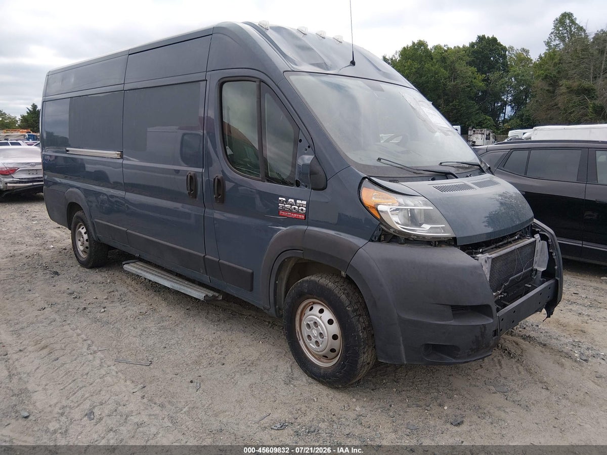 2019 RAM PROMASTER 3500 CARGO VAN HIGH ROOF 159 WB EXT