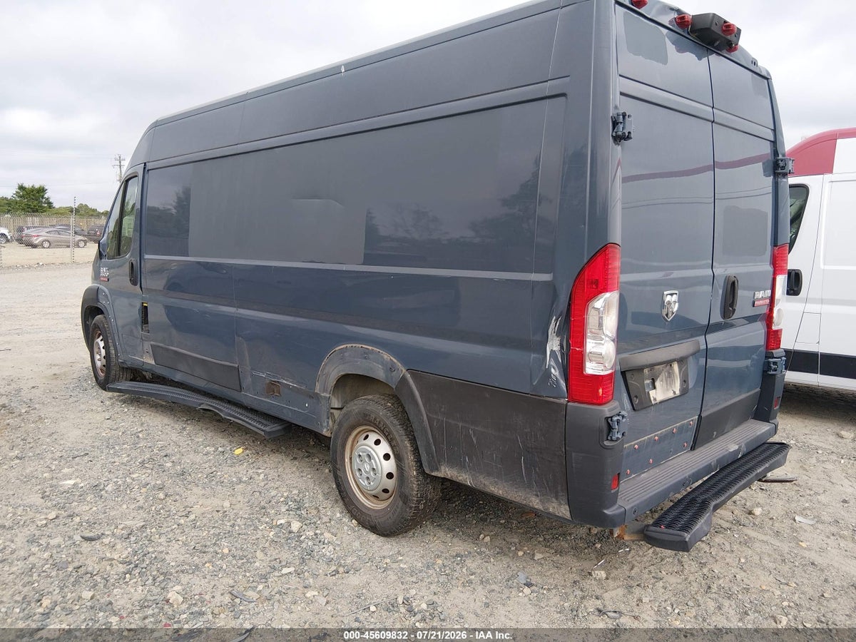 2019 RAM PROMASTER 3500 CARGO VAN HIGH ROOF 159 WB EXT — снимка 3