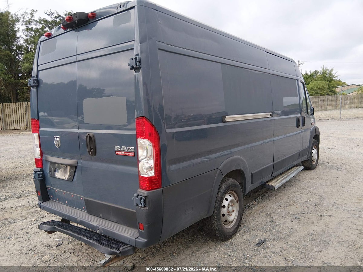 2019 RAM PROMASTER 3500 CARGO VAN HIGH ROOF 159 WB EXT — снимка 4