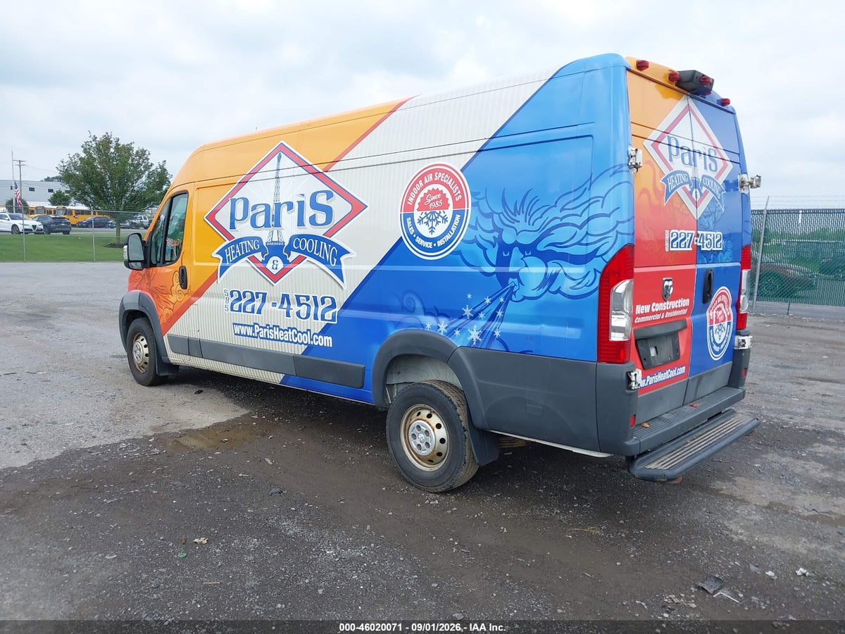 2017 RAM PROMASTER 3500 CARGO VAN HIGH ROOF 159 WB EXT — снимка 3