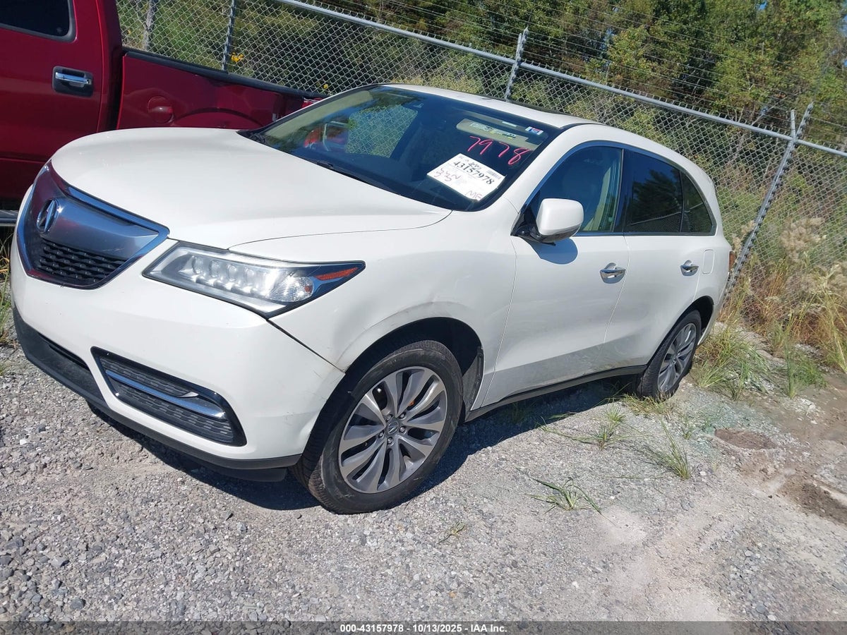 2016 ACURA MDX TECHNOLOGY ACURAWATCH PLUS PACKAGES/TECHNOLOGY PACKAGE — снимка 2
