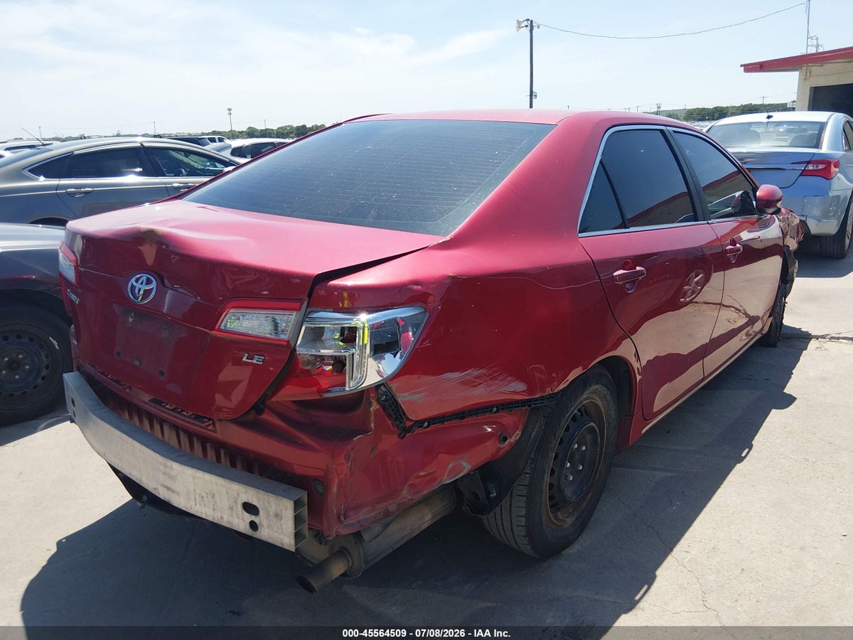 2012 TOYOTA CAMRY LE — снимка 4