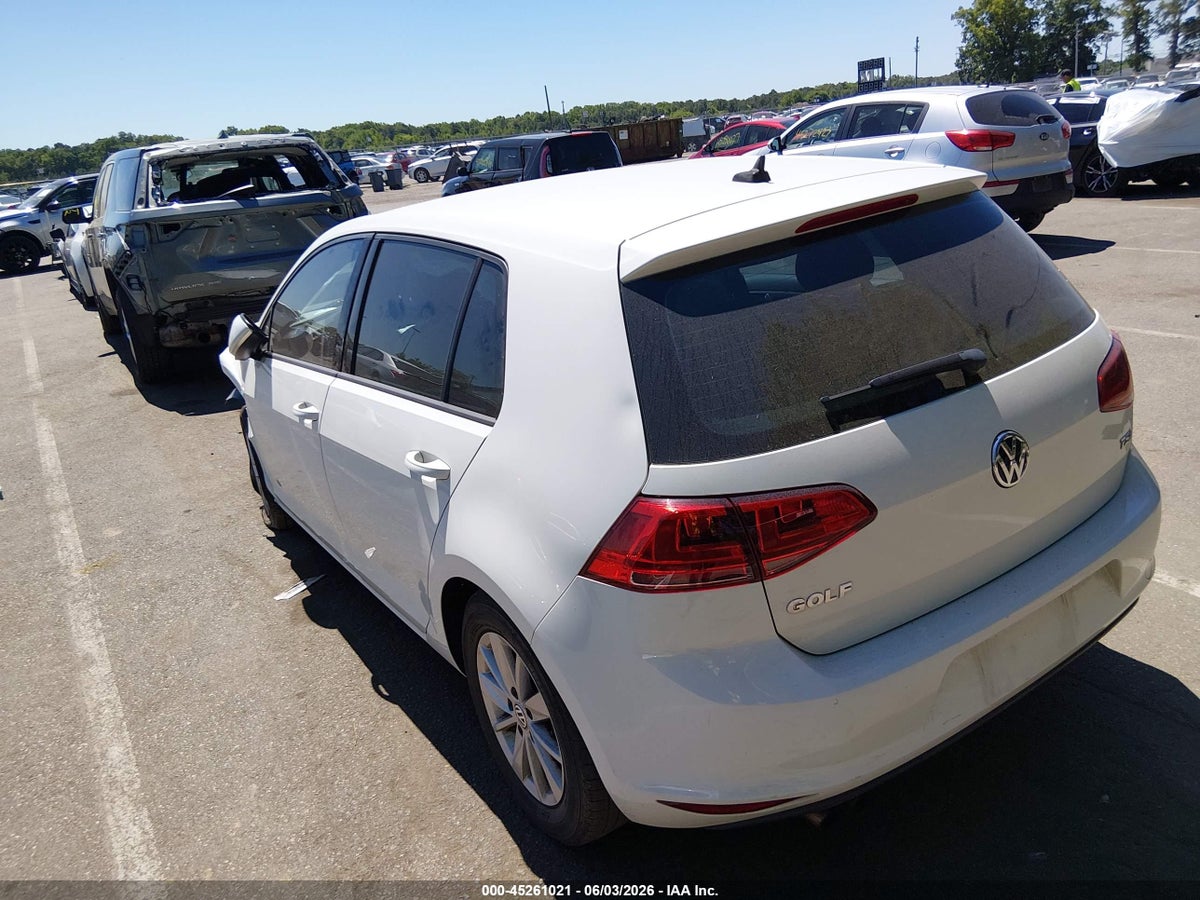 2016 VOLKSWAGEN GOLF TSI S 4-DOOR — снимка 3